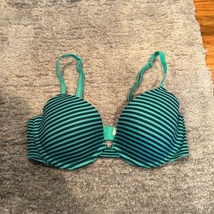 PINK striped bra. Size 34C